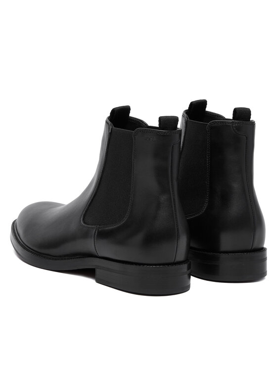 BOSS BOSS Kotníková obuv s elastickým prvkem Dressletic 50549658 Černá
