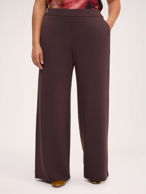Fiorella Rubino Fiorella Rubino Spodnie materiałowe P878L102518N022 Brązowy Flared Fit