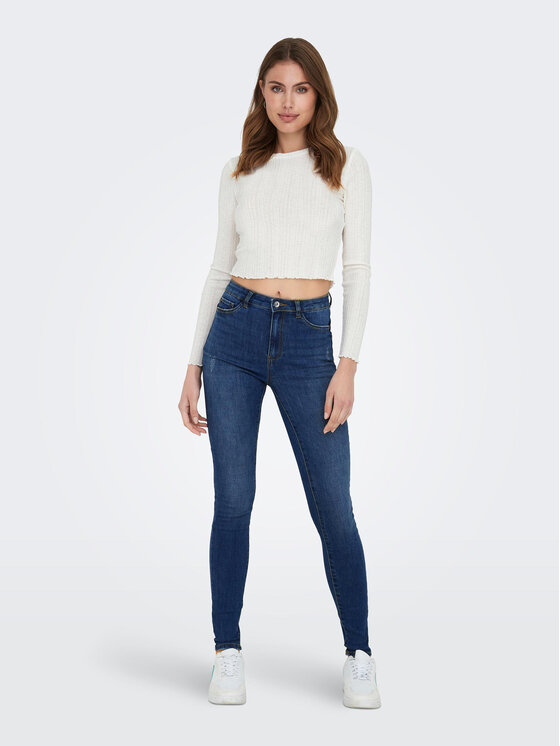 ONLY ONLY Blugi 15292693 Albastru Skinny Fit