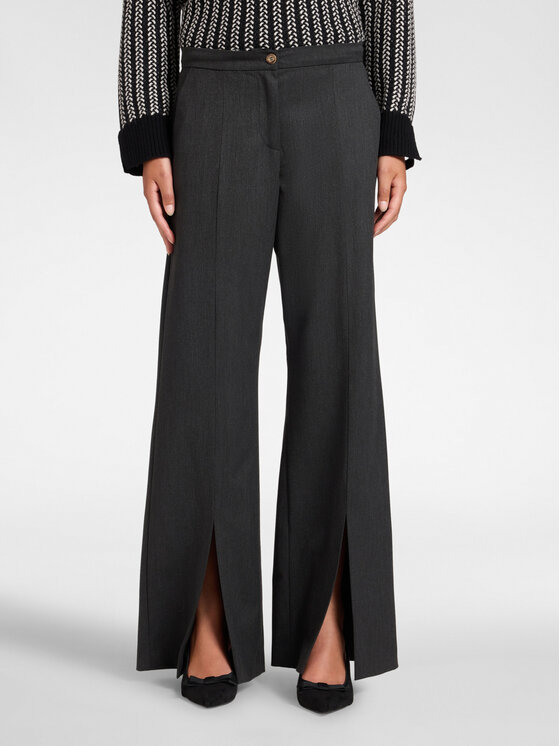 Elena Mirò Elena Mirò Spodnie materiałowe P041P000561N023 Szary Flare Fit