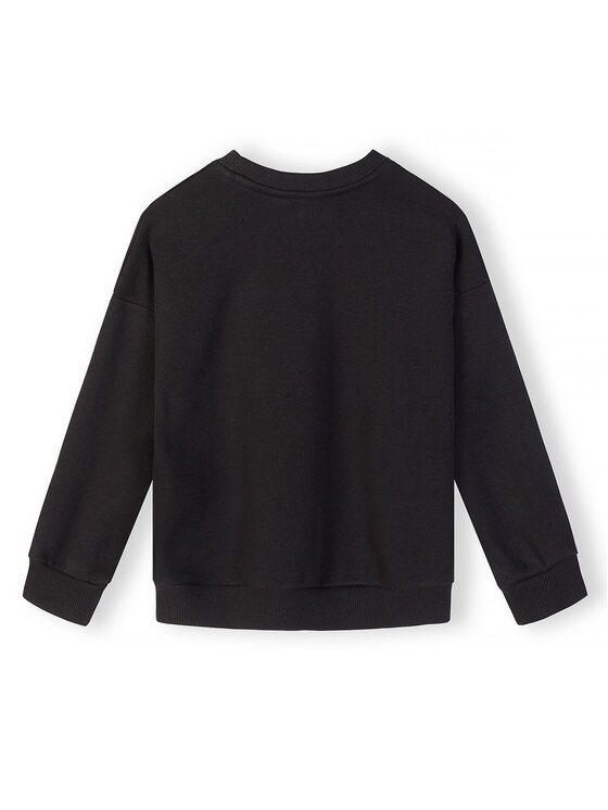 minoti minoti Bluza NOSFLEECE402 Czarny Regular Fit