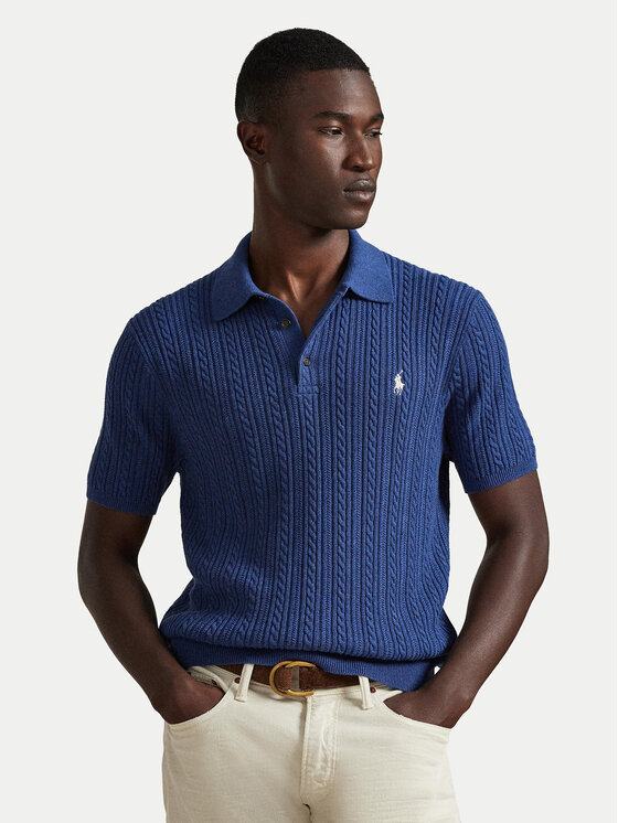 Polo Ralph Lauren Polo Ralph Lauren Polo marškinėliai 710B13893001 Tamsiai mėlyna Regular Fit