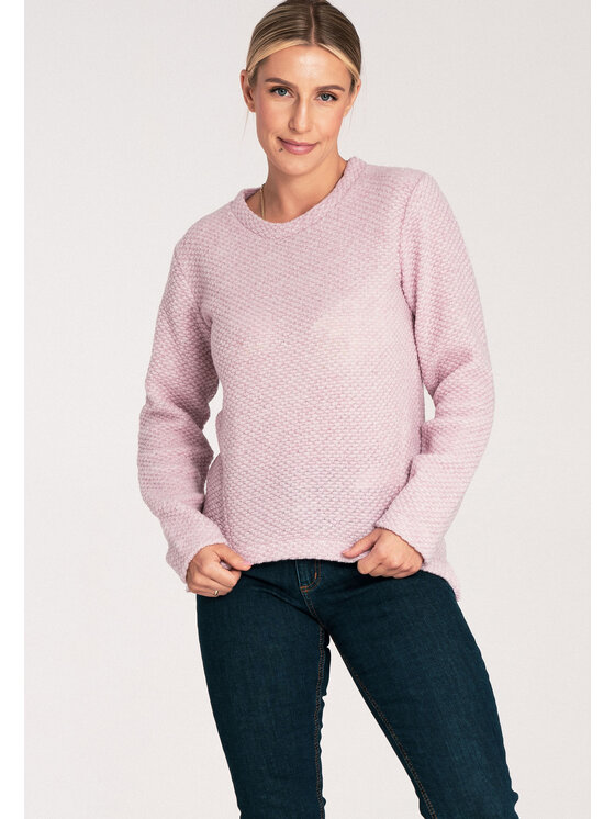 FIGL FIGL Svetr M1044 Růžová Classic Fit