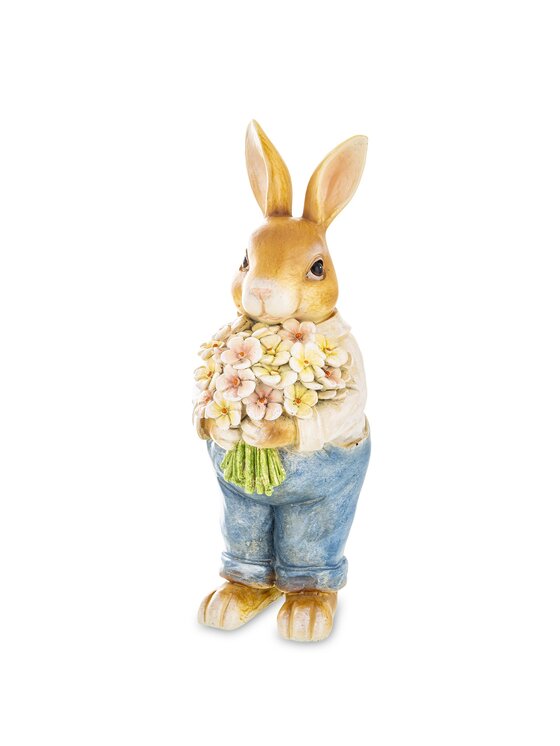 MIAhome MIAhome Figurka królik w płaszczu Kolorowy