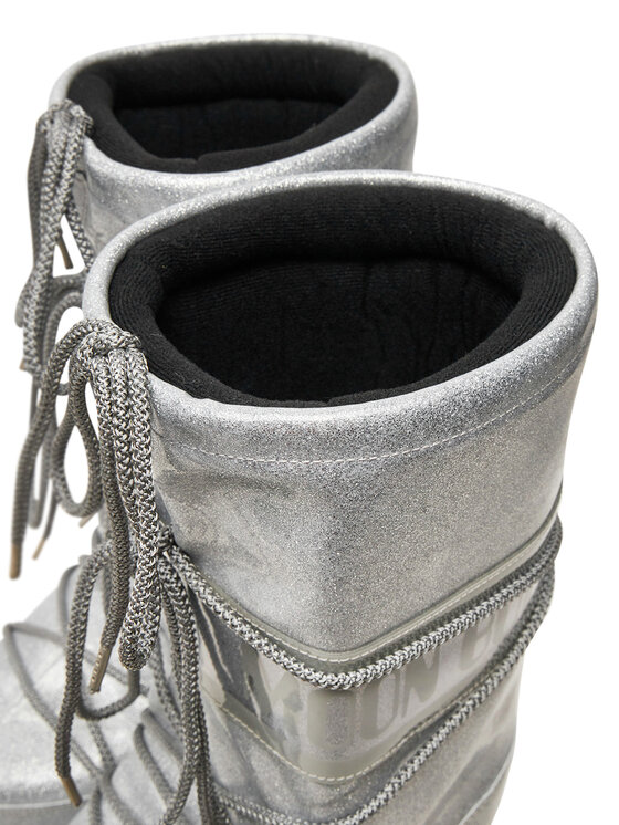 Moon Boot Moon Boot Čizme za snijeg Icon Glitter 80D1402850 Srebrna