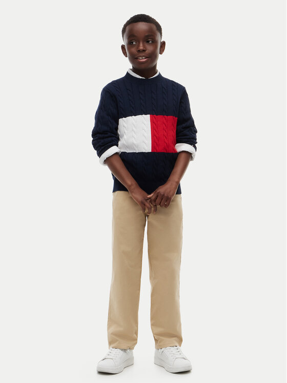 Tommy Hilfiger Tommy Hilfiger Megztinis KB0KB09753 Tamsiai mėlyna Regular Fit