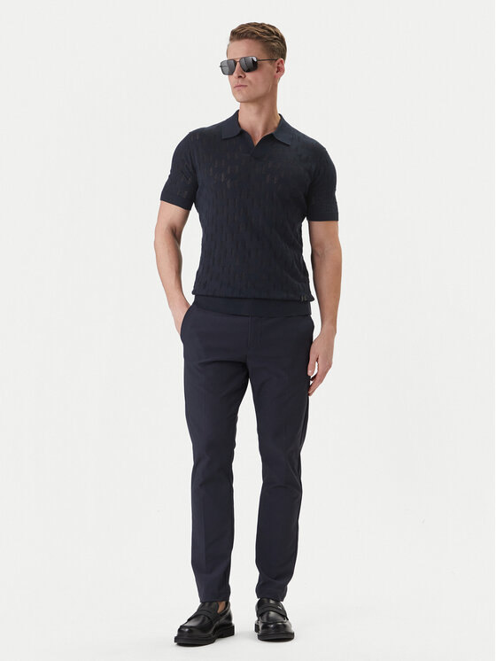 KARL LAGERFELD KARL LAGERFELD Polo 655005 562301 Granatowy Slim Fit
