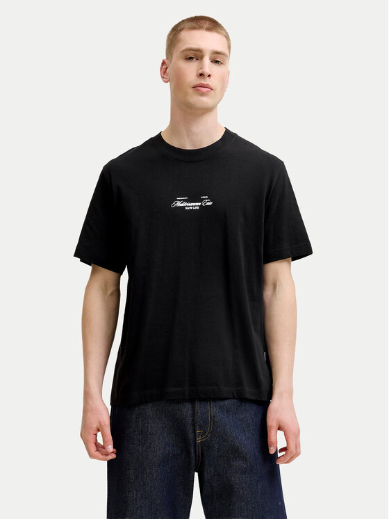 Jack & Jones Tricou Cassis 12295050 Negru Regular Fit
