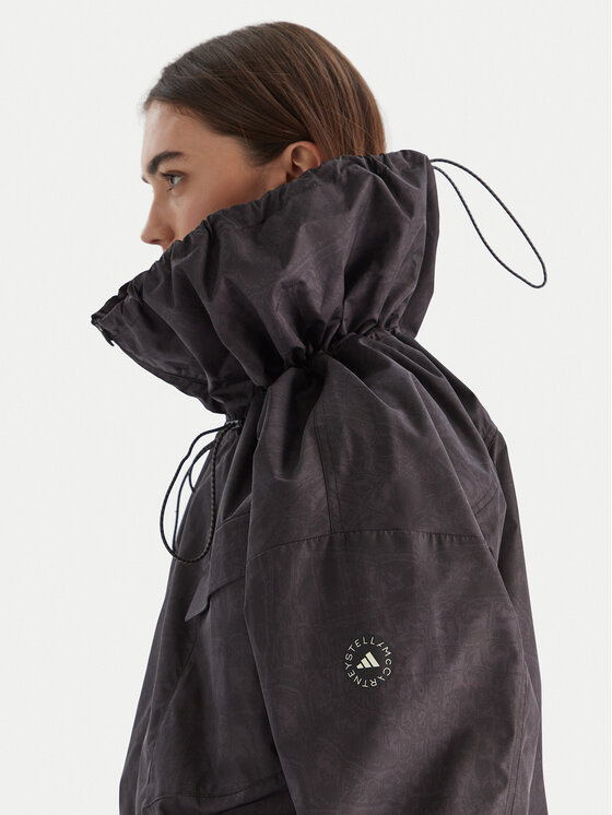 adidas by Stella McCartney adidas by Stella McCartney Demisezoninė striukė Item Track Top Printed JV7035 Juoda Loose Fit