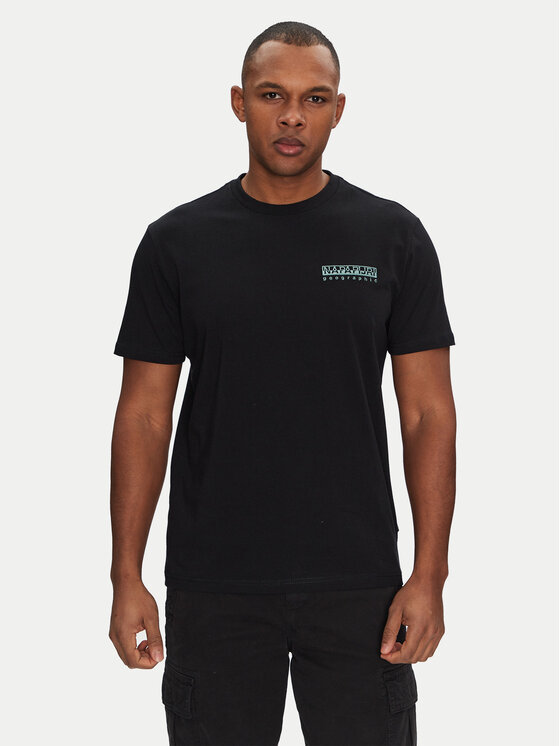 Napapijri Napapijri Tricou S-Vignoni NP0A4ILX Negru Regular Fit