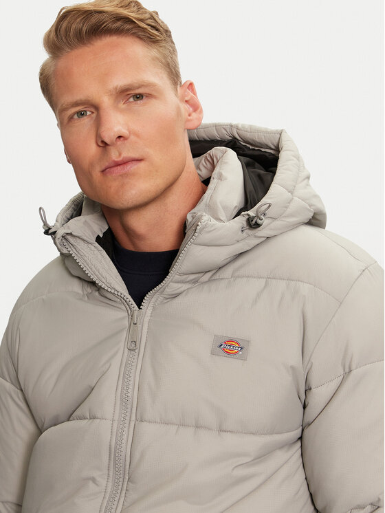 Dickies Dickies Prijelazna jakna Waldenburg Hooded DK0A4YEYD06 Siva Regular Fit
