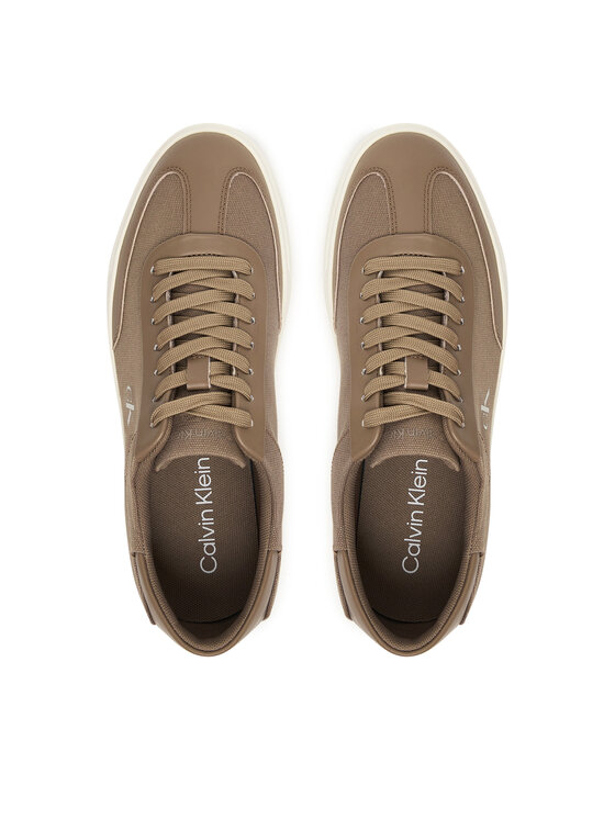 Calvin Klein Calvin Klein Sneakersy Low Pro Cups Wt Canv Mg HW0HW03145 Hnědá