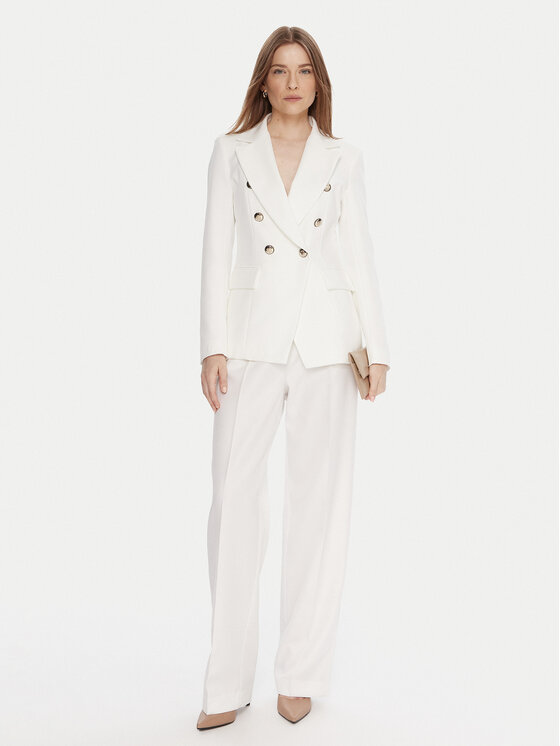 Maryley Maryley Giacca da abito 25IB139/43BC Bianco Regular Fit