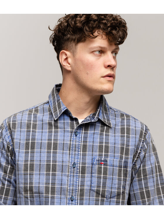 Lee Cooper Lee Cooper Koszula WILL 2124 Niebieski Regular Fit