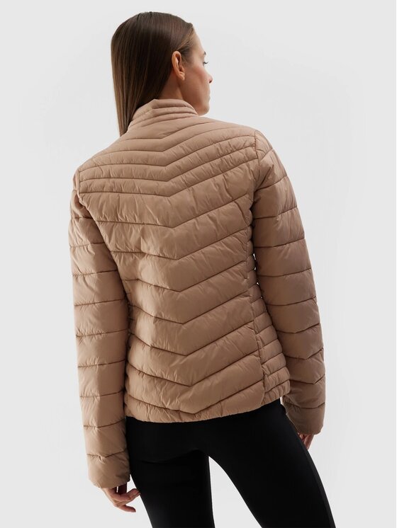4F 4F Vatovaná bunda 4FWSS24TDJAF350-83S Hnedá Regular Fit