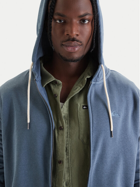 Quiksilver Quiksilver Μπλούζα Salt Water Zip EQYFT05160 Μπλε Comfort Fit