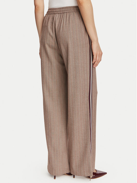 Liu Jo Sport Liu Jo Sport Hlače iz tkanine TF6148 T692A Svetlo rjava Regular Fit