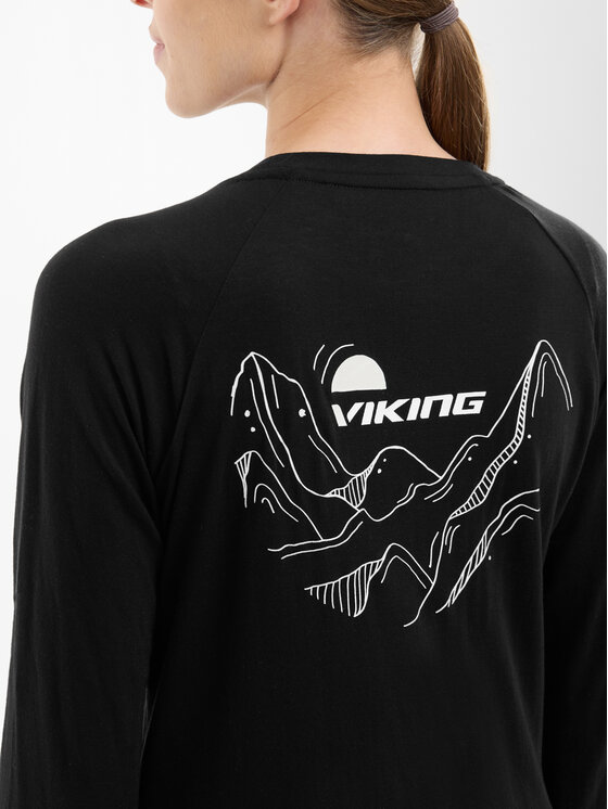 Viking Viking Bluzka Andali Lady Czarny Regular Fit