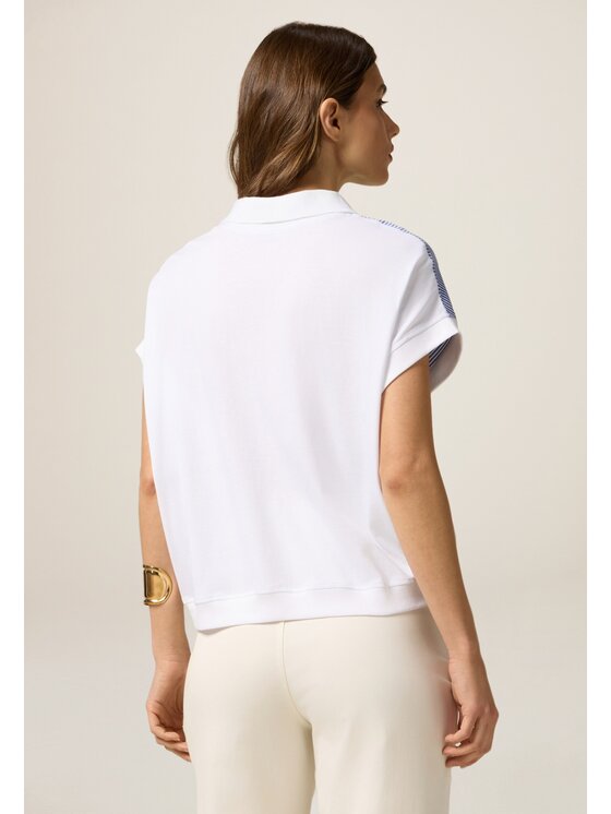 Oltre Oltre T-shirt G438J004255N0S1 Turchese Regular Fit