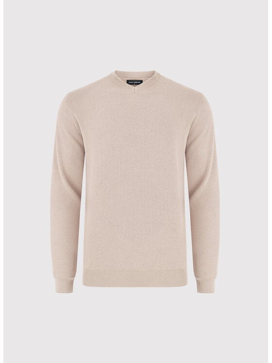 Pako Lorente Pako Lorente Sweter P26WN-2X-010 Beżowy Straight Fit