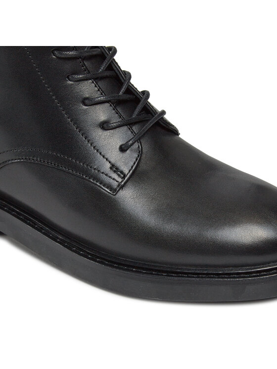 Tory Burch Tory Burch Ботильйони Double T Combat Boot 154336 Чорний