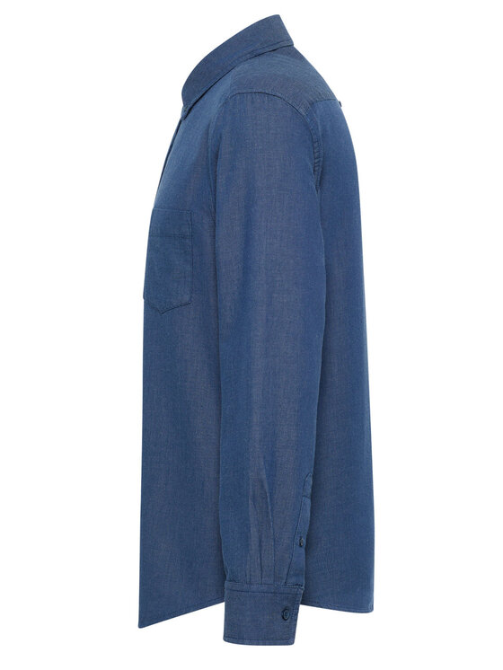 Mustang Mustang Camicia CLEMENS DOBBY CLR Blu Regular Fit