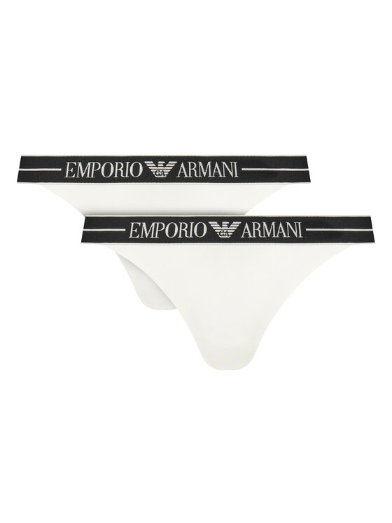 Emporio Armani Underwear Emporio Armani Underwear 2er-Set Stringtangas EW000405 AF10881 M0069 Weiß