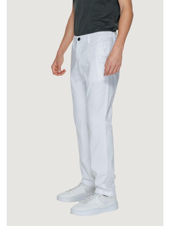 Armani Exchange Armani Exchange Pantalone da abito 8NZP20 ZN1RZ Bianco To Fit