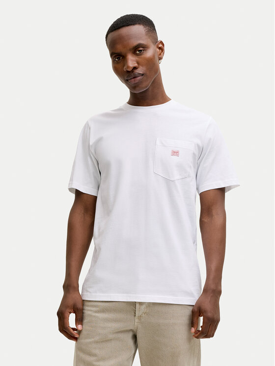 Jack & Jones Jack & Jones Tricou Blucaleb 12293019 Alb Regular Fit