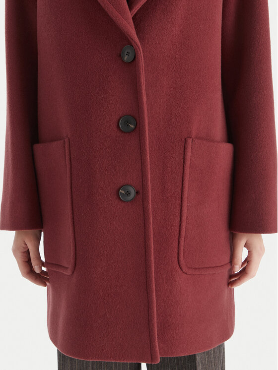 MAX&Co. MAX&Co. Вовняне пальто 2526016023200 Бордовий Regular Fit
