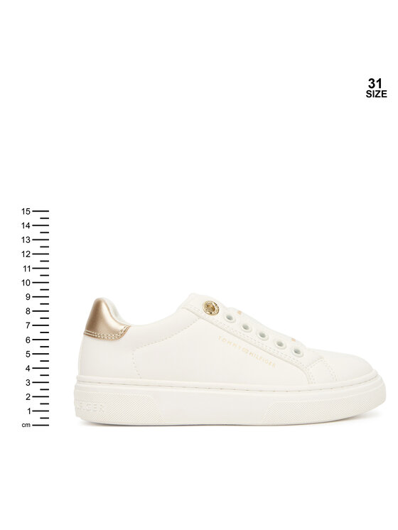 Tommy Hilfiger Tommy Hilfiger Sneakersy Low Cut Sneaker T3A9-33983-1355 S Biela