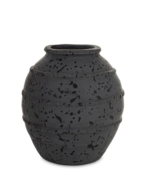 MIAhome MIAhome Wazon ceramiczny ABARREL-2 small Czarny