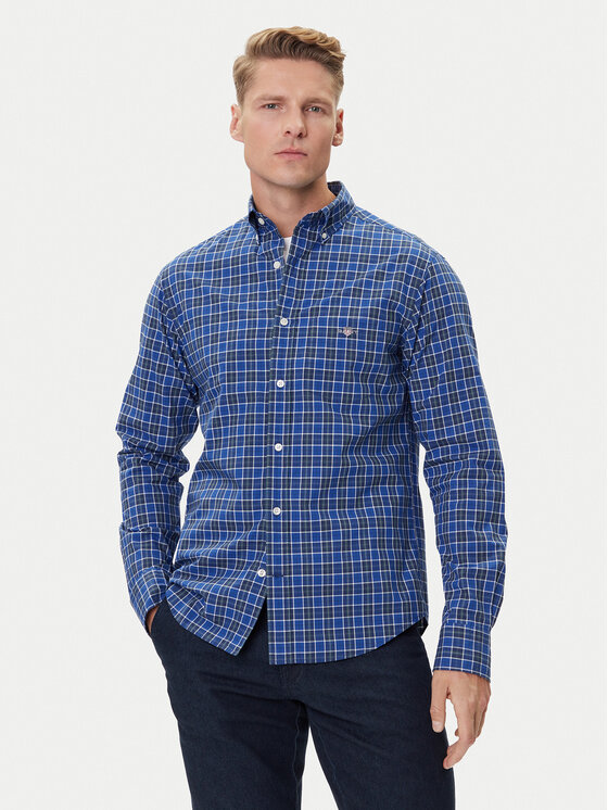Gant Gant Hemd 3250213 Blau Regular Fit