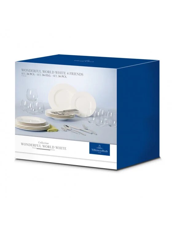 Villeroy & Boch Villeroy & Boch Komplet talerzy Villeroy & Boch Wonderful World White Biały