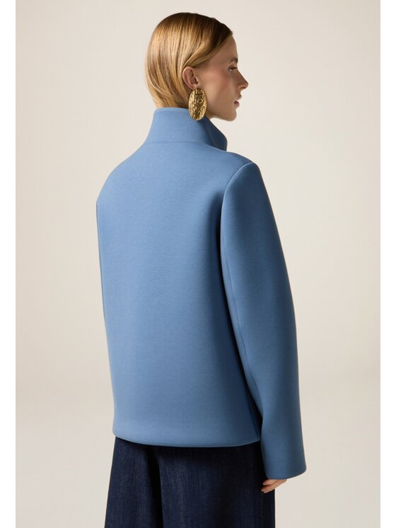 Oltre Oltre Cappotto invernale 8708R001275N024 Turchese Baggy Fit