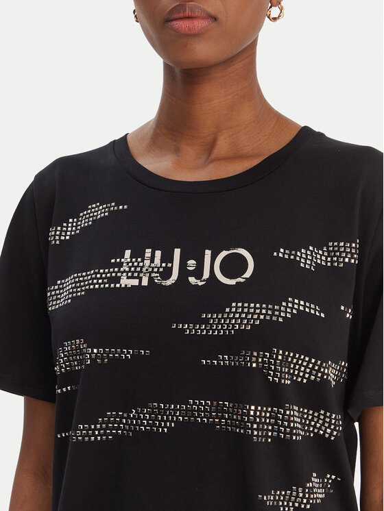 Liu Jo Sport Liu Jo Sport Tričko TA6265 JS923 Čierna Regular Fit