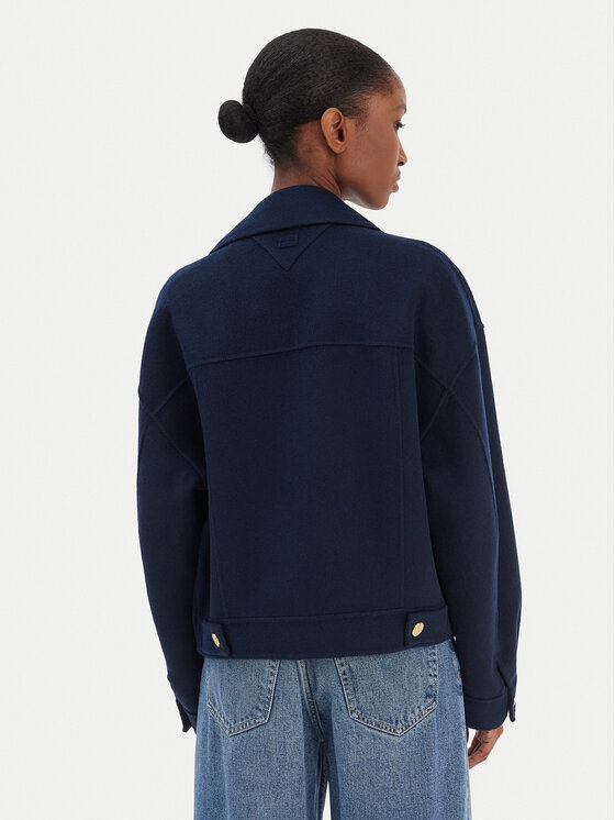 Tommy Hilfiger Tommy Hilfiger Kurtka przejściowa WW0WW47759 Granatowy Relaxed Fit