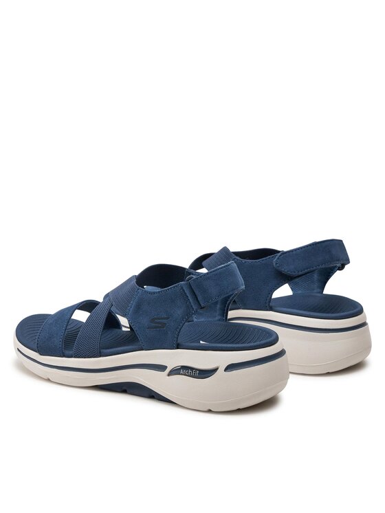 Skechers Skechers Sandały Go Walk Arch Fit Sandal-Treasured 140257/NVY Granatowy