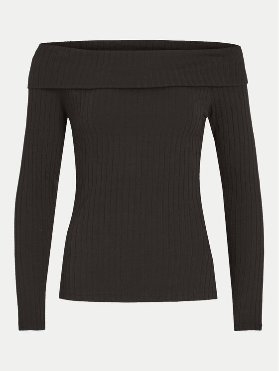 Vila Vila Μπλουζάκι Ommi 14104637 Μαύρο Regular Fit