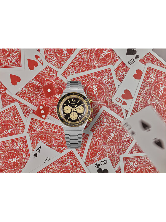 Timex Timex Zegarek TW2W64200 Srebrny