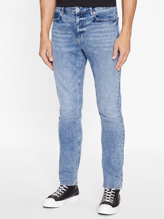 Karl Lagerfeld Jeans Blugi 235D1103 Albastru Slim Fit