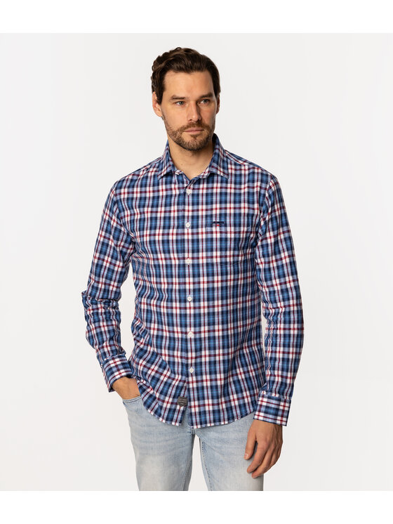 Lee Cooper Lee Cooper Koszula WINDSOR KL03 Niebieski Slim Fit