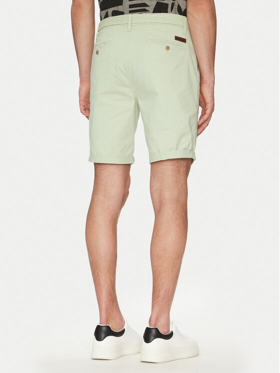 INDICODE INDICODE Pantaloncini di tessuto Inconor 70-060 Verde Regular Fit