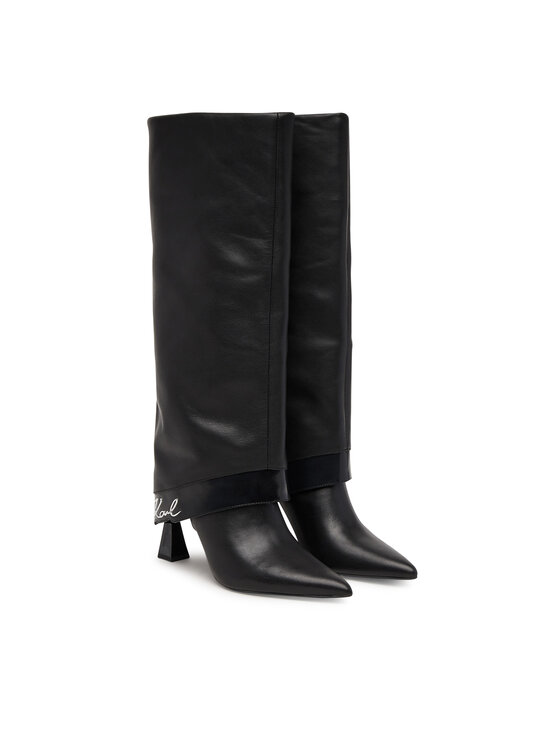 KARL LAGERFELD KARL LAGERFELD Kozačky KL32081 Černá