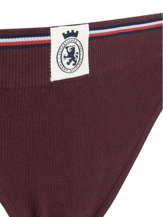 Tommy Hilfiger Tommy Hilfiger Stringi UW0UW06063 Bordowy