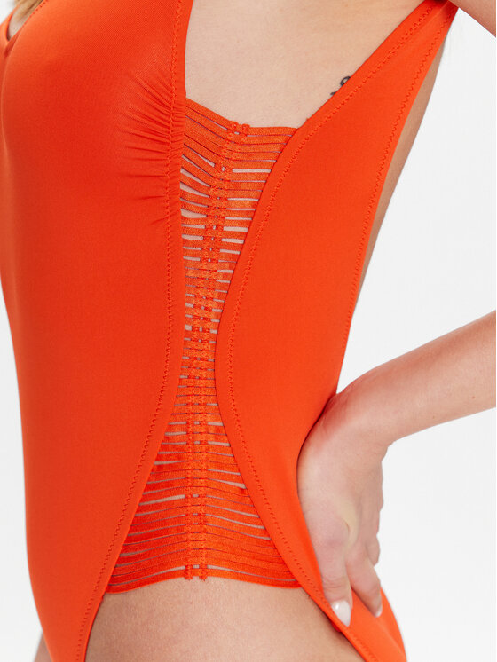 TWINSET TWINSET Strój kąpielowy 231TTM740 Pomarańczowy