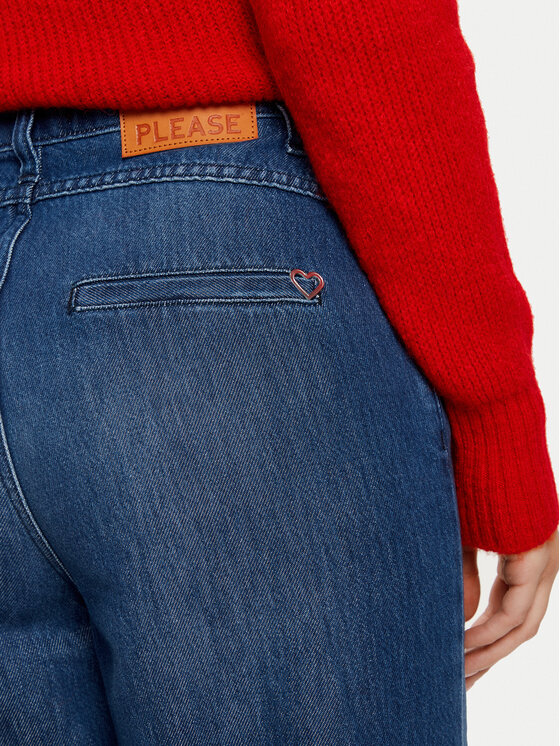 Please Please Jeans hlače P0Z8CQZNRI Modra