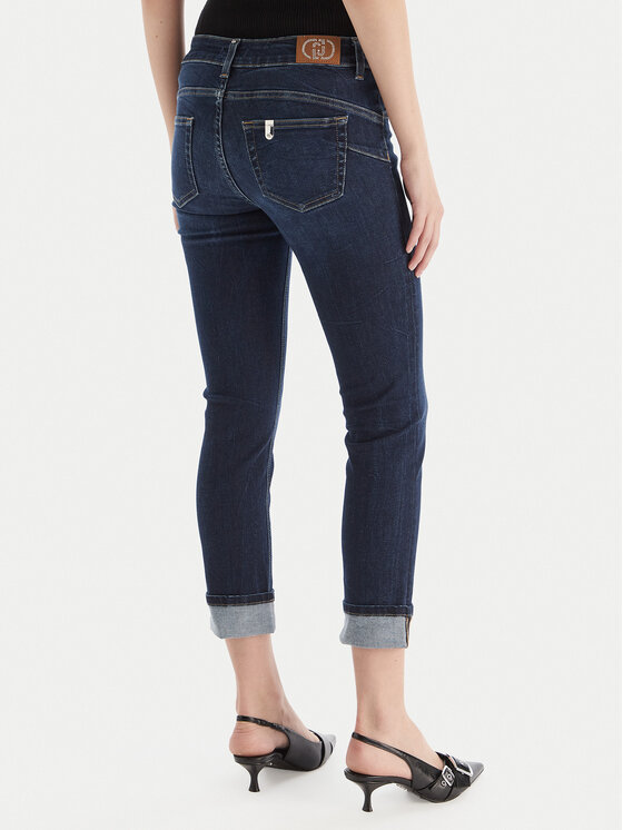 Liu Jo Liu Jo Jeans hlače UF5006 D4797 78927 Mornarsko modra Slim Fit