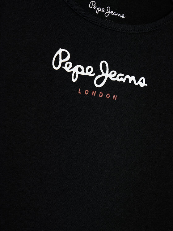 Pepe Jeans Pepe Jeans Bluză Hana Glitter PG501364 Negru Regular Fit
