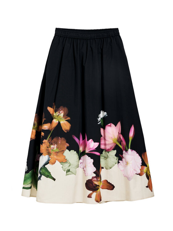 Desigual Desigual Trapezförmiger Rock Lindo 25SWFW18 Schwarz Regular Fit